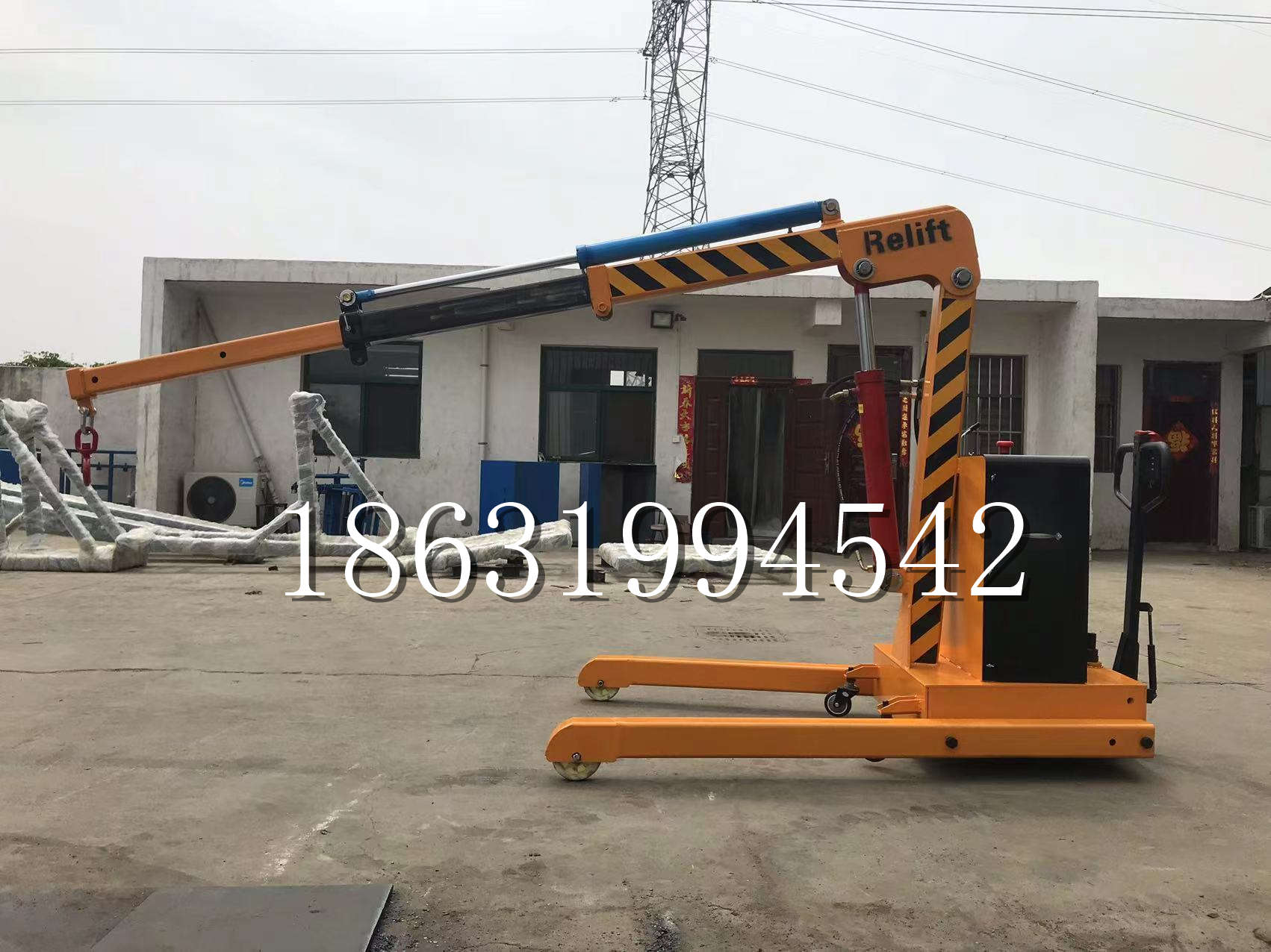 中阳县久征定做3吨三轮随车吊 农用园林绿化移树吊 平板工程用小吊机