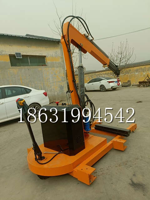 中阳县自卸车厢随车吊 自制轮式四不像起重机 四驱平板吊 5吨 贵盛